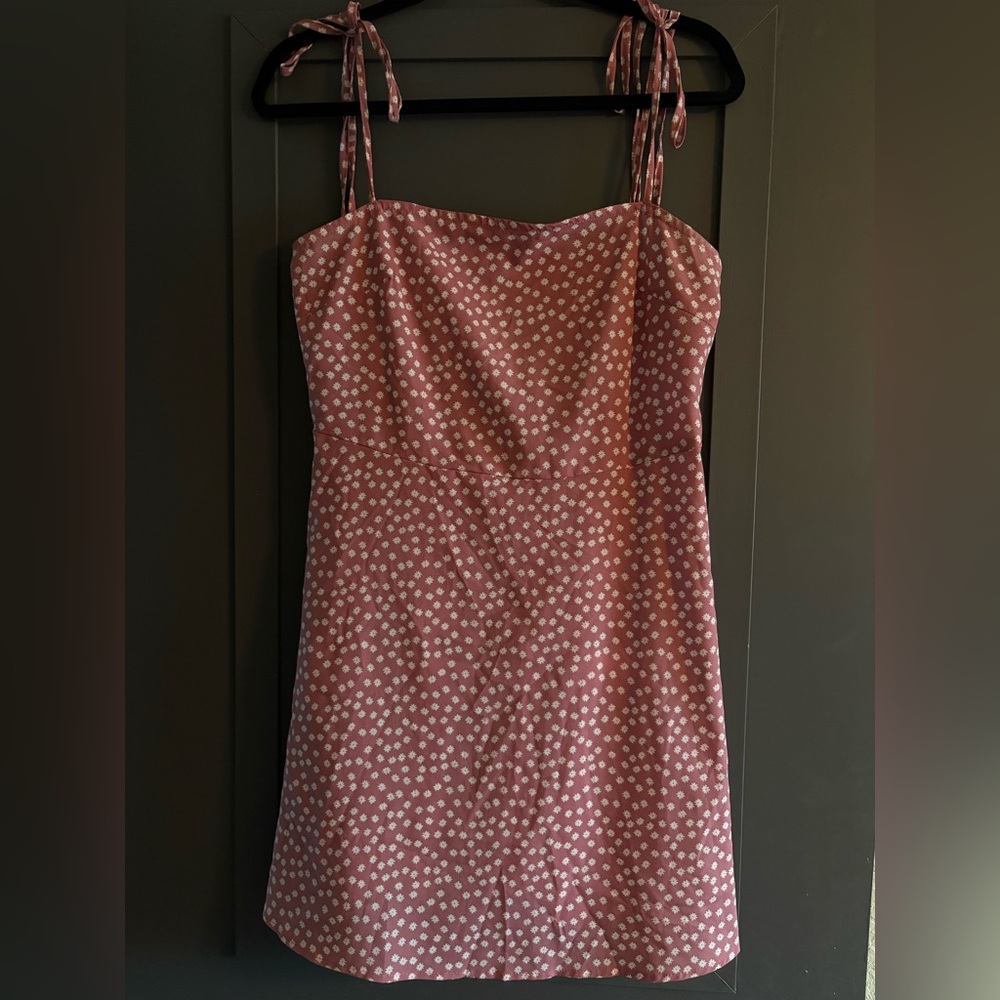 SHEIN Pink Polka Dot Dress
